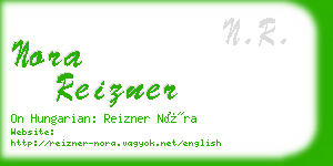 nora reizner business card